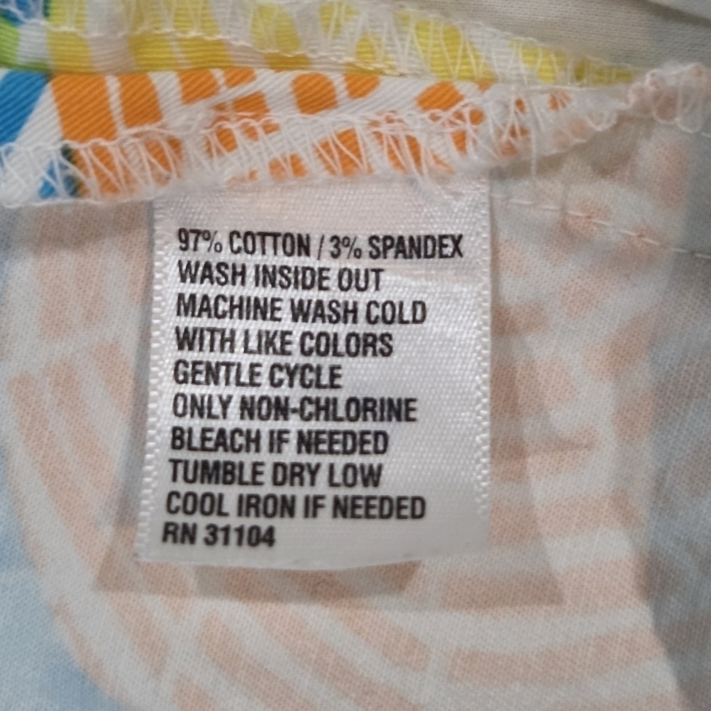 Crown & Ivy Women's Curvy Beach Printed Scallop-Trim Shorts Size 24W - Picture 11 of 11